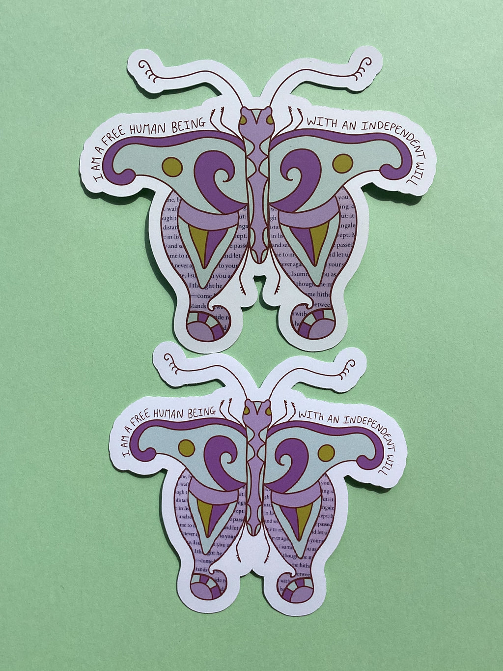 Jane Eyre Moth Sticker