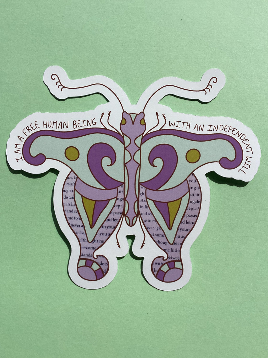 Jane Eyre Moth Sticker
