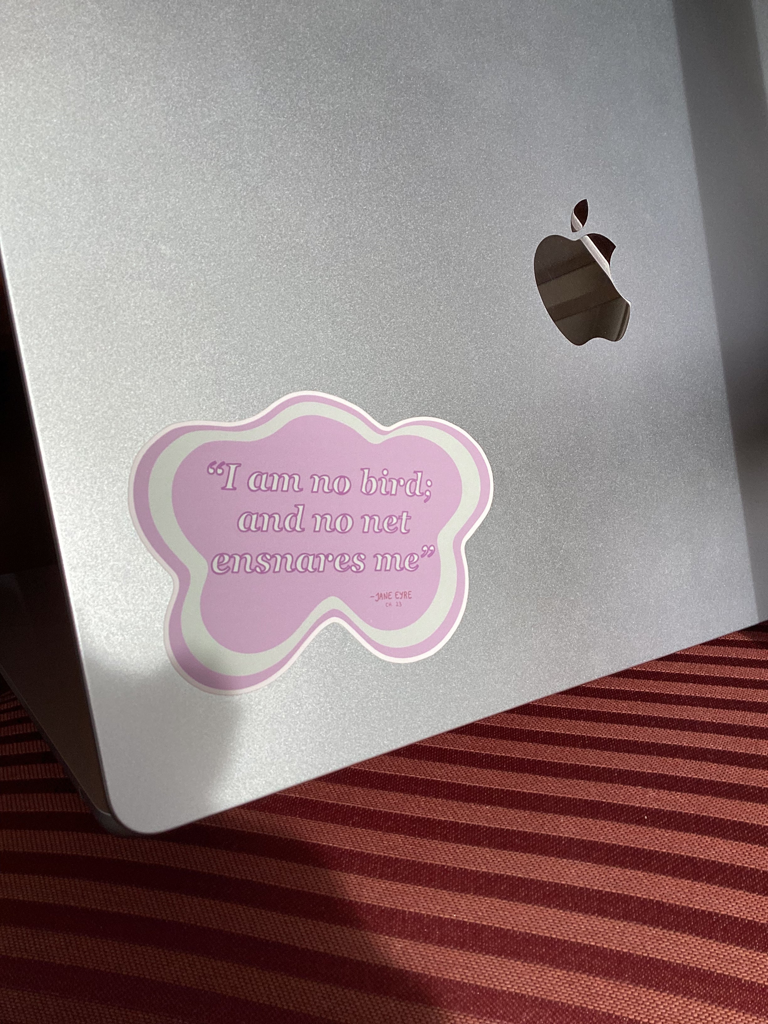 'I am no Bird' Jane Eyre Sticker